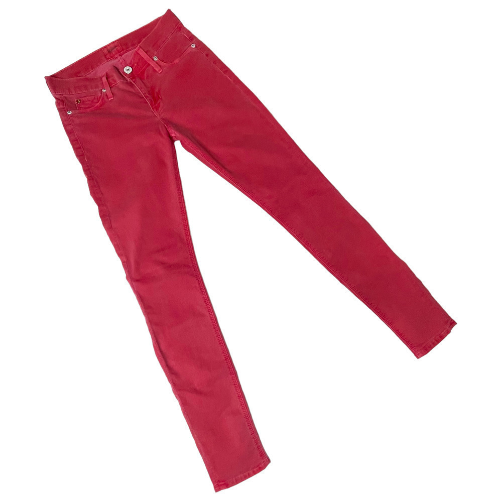 🍀Hudson Women's Cherry Red Nico Skinny Jeans Size 24